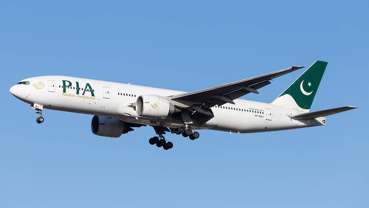 PIA airplane, London PIA airplane, London