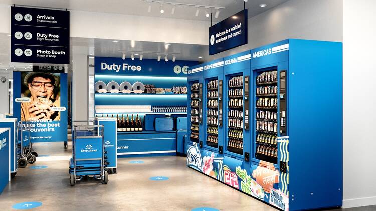 SkyScanner free snacks pop-up in London SkyScanner free snacks pop-up in London