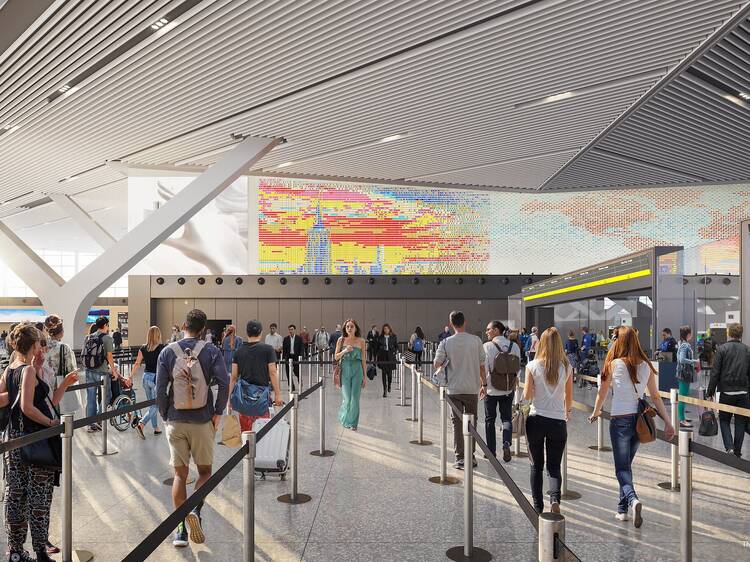 Officials unveil striking art program for new Terminal 1 at JFK Airport