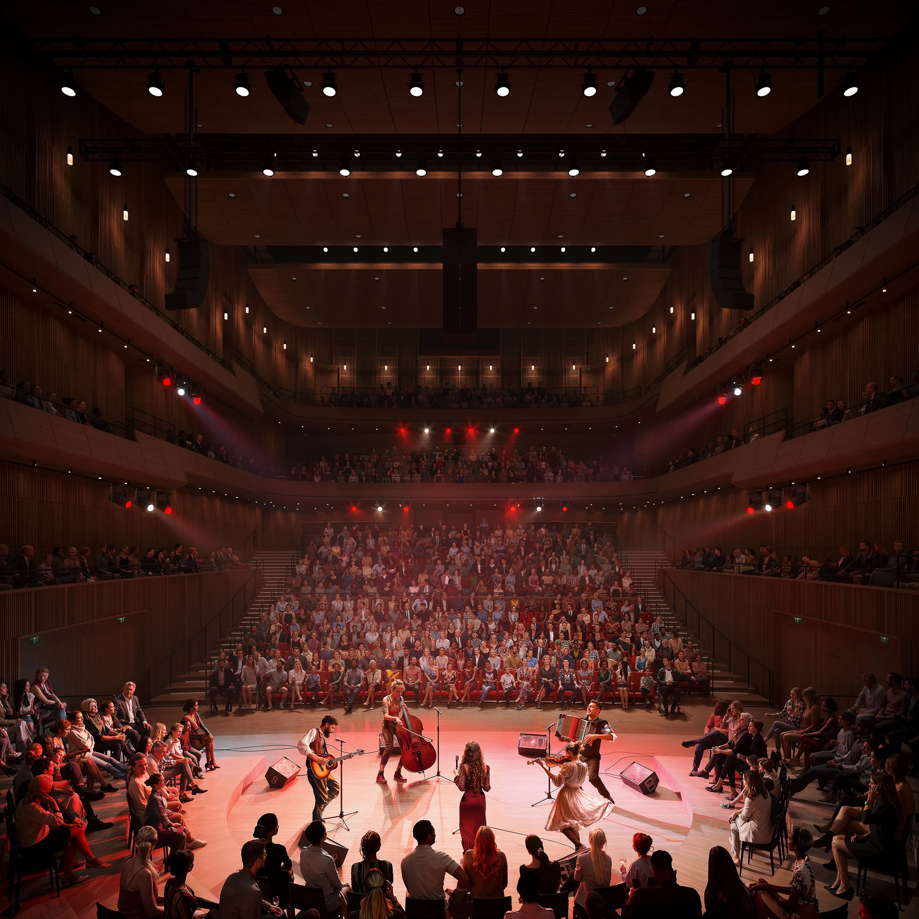 A generated image of the Dunard Centre in Edinburgh, currently under construction