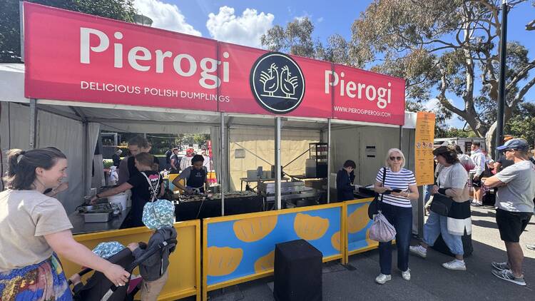 Polish Festival A pierogi food truck.