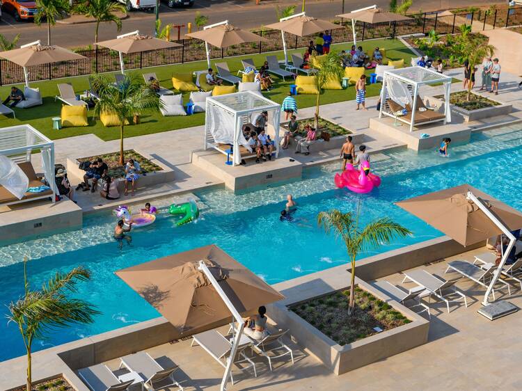 Australia’s first airport resort has gotten a major upgrade wth luxe villas and a poolside restaurant