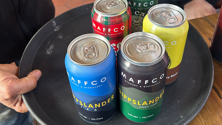 Maffco Brewery and Distillery Assorted beers at Maffco Brewery and Distillery.