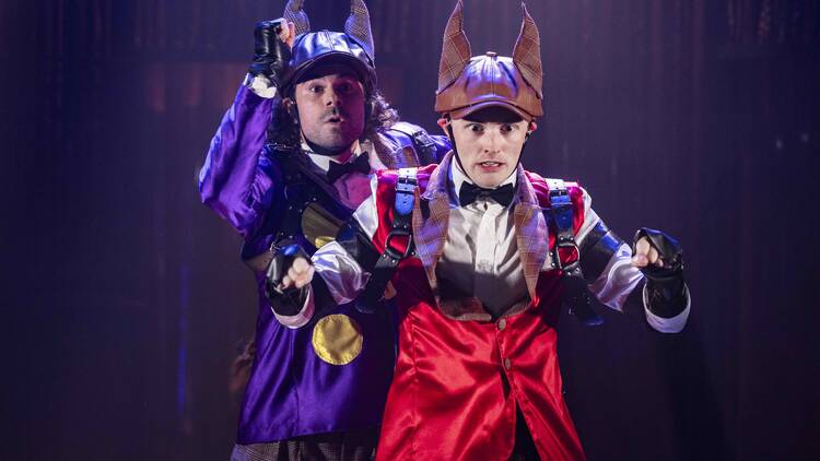 Two actors in Phar Lap: The Electro-Swing Musical