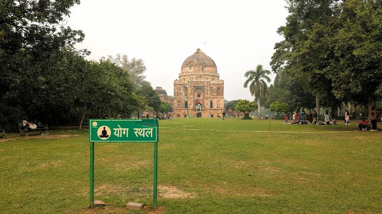 Stretch your muscles at Lodhi Garden
