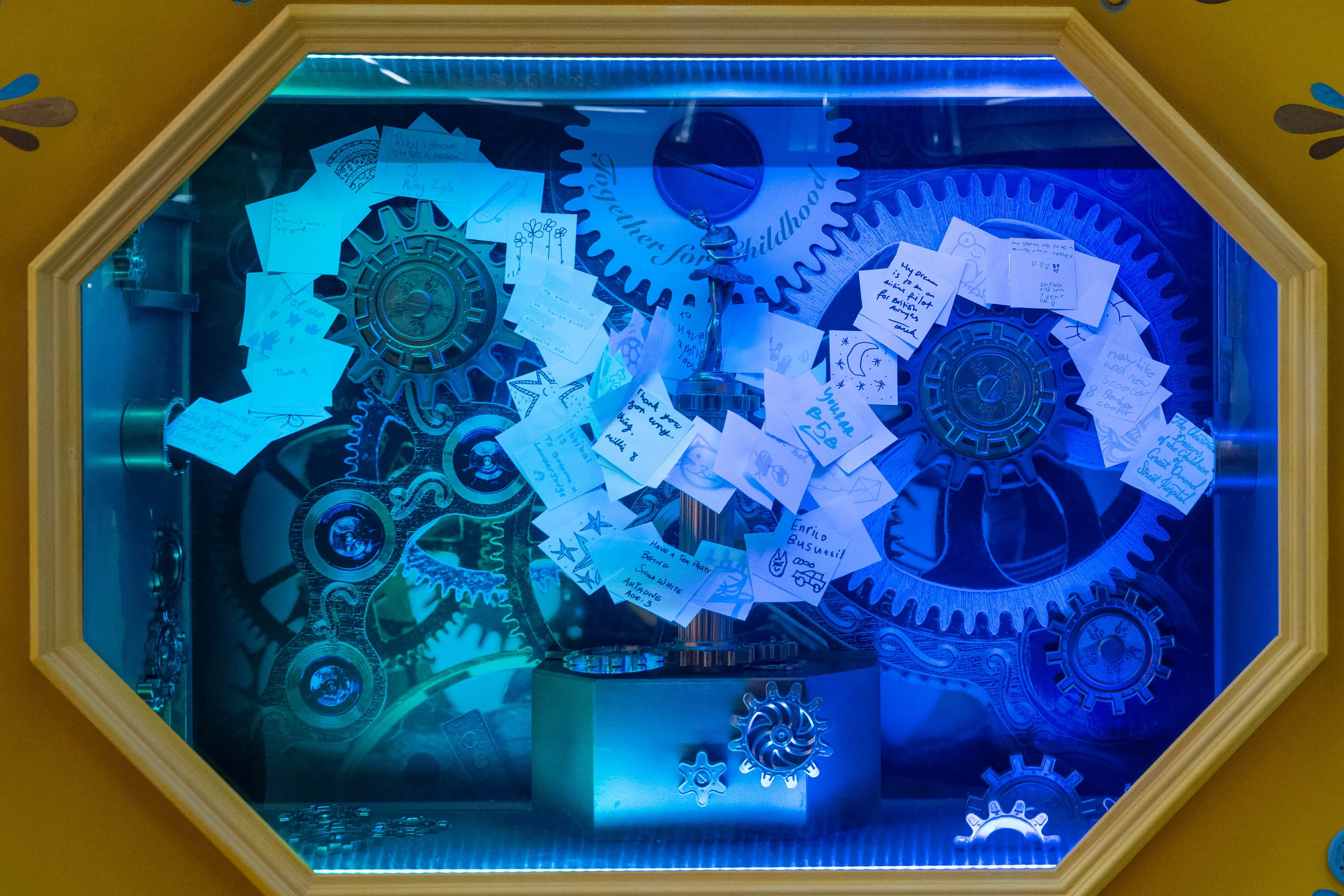 Base of St Pancras Christmas tree 2025