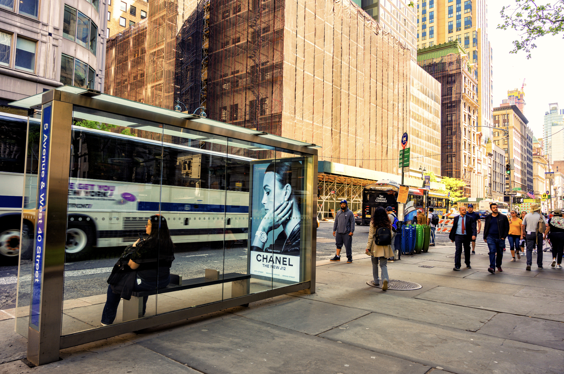 Every single NYC bus stop is finally getting a bench