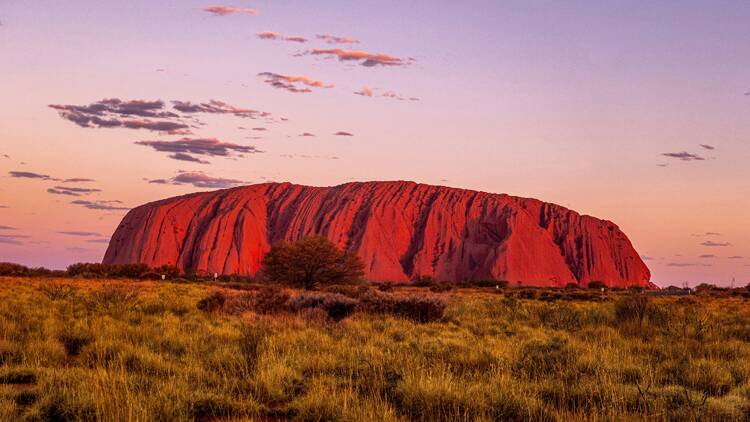 Uluru Red rock at sunset