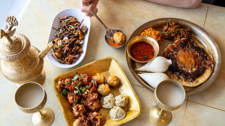 Food at Heshela Newa Khaja Ghar