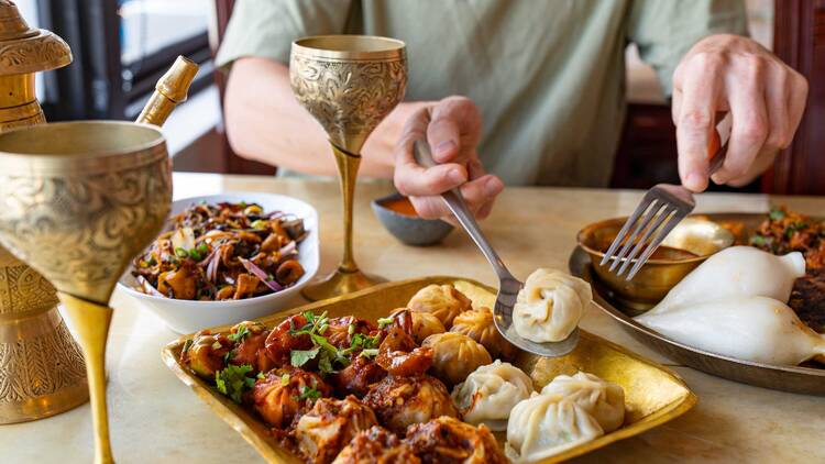 Food at Heshela Newa Khaja Ghar