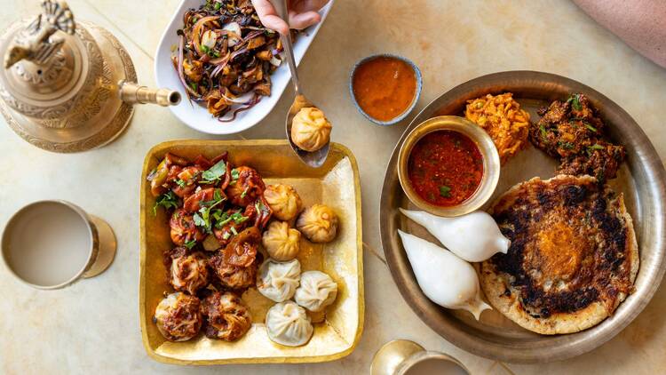 Food at Heshela Newa Khaja Ghar