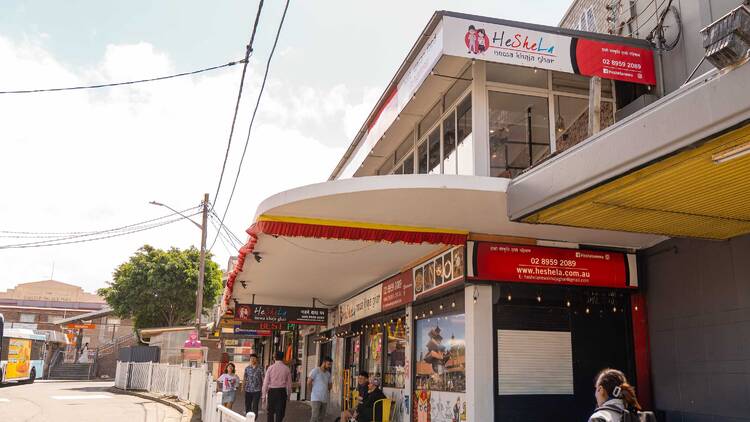 Out the front of Heshela Newa Khaja Ghar