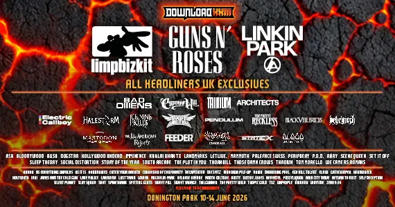 Download Festival 2026 lineup poster