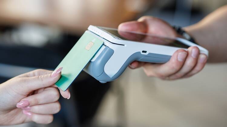 Card machine, restaurant Card machine, restaurant