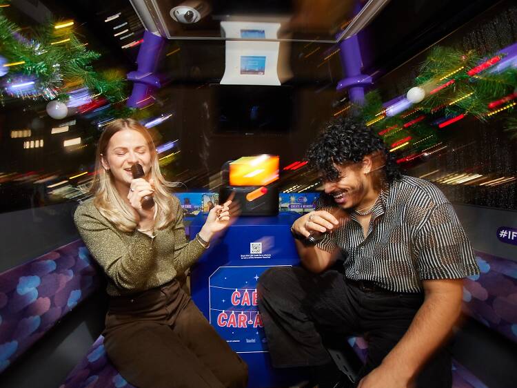 We’re transforming London’s IFS Cloud Cable Car into a must-do Christmas karaoke experience!