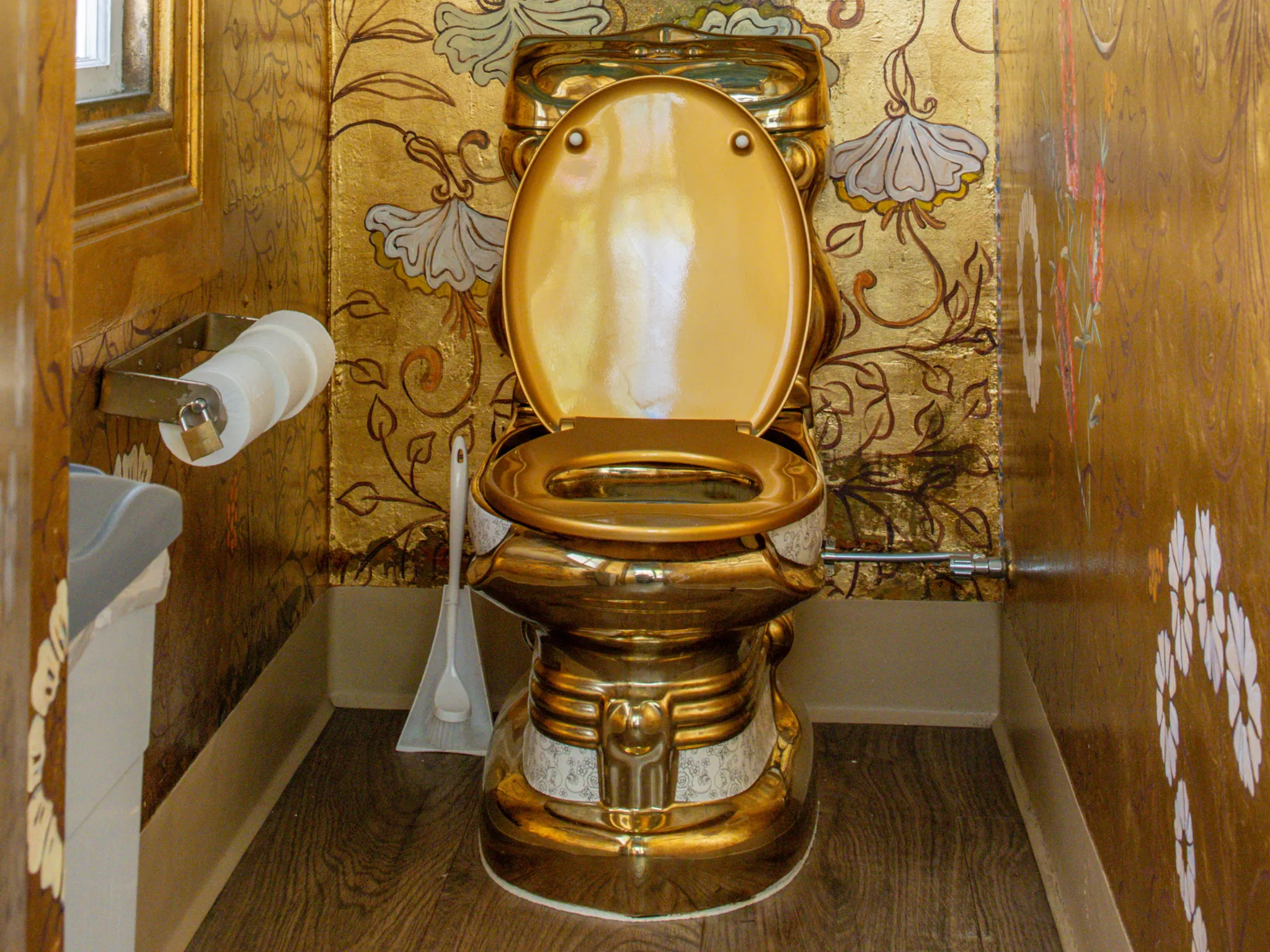 Golden toilet