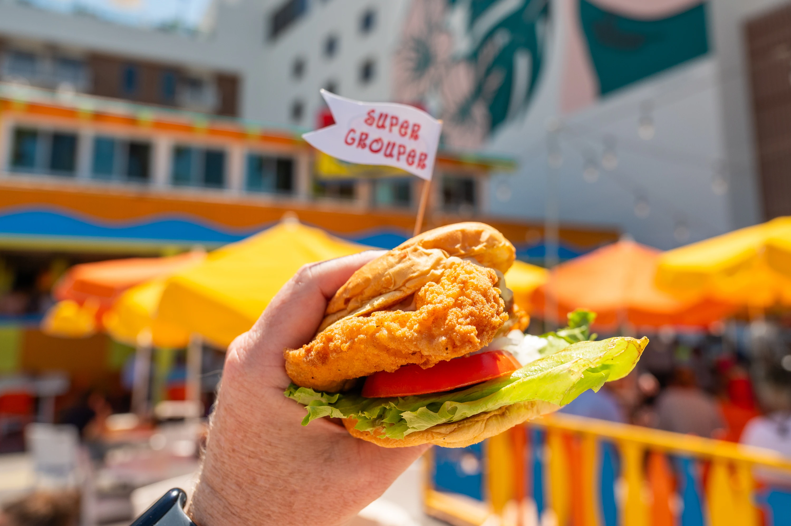 2024, Clearwater Beach, Food, Frenchy's, Grouper Sandwich, Restaurant, Burger, Food