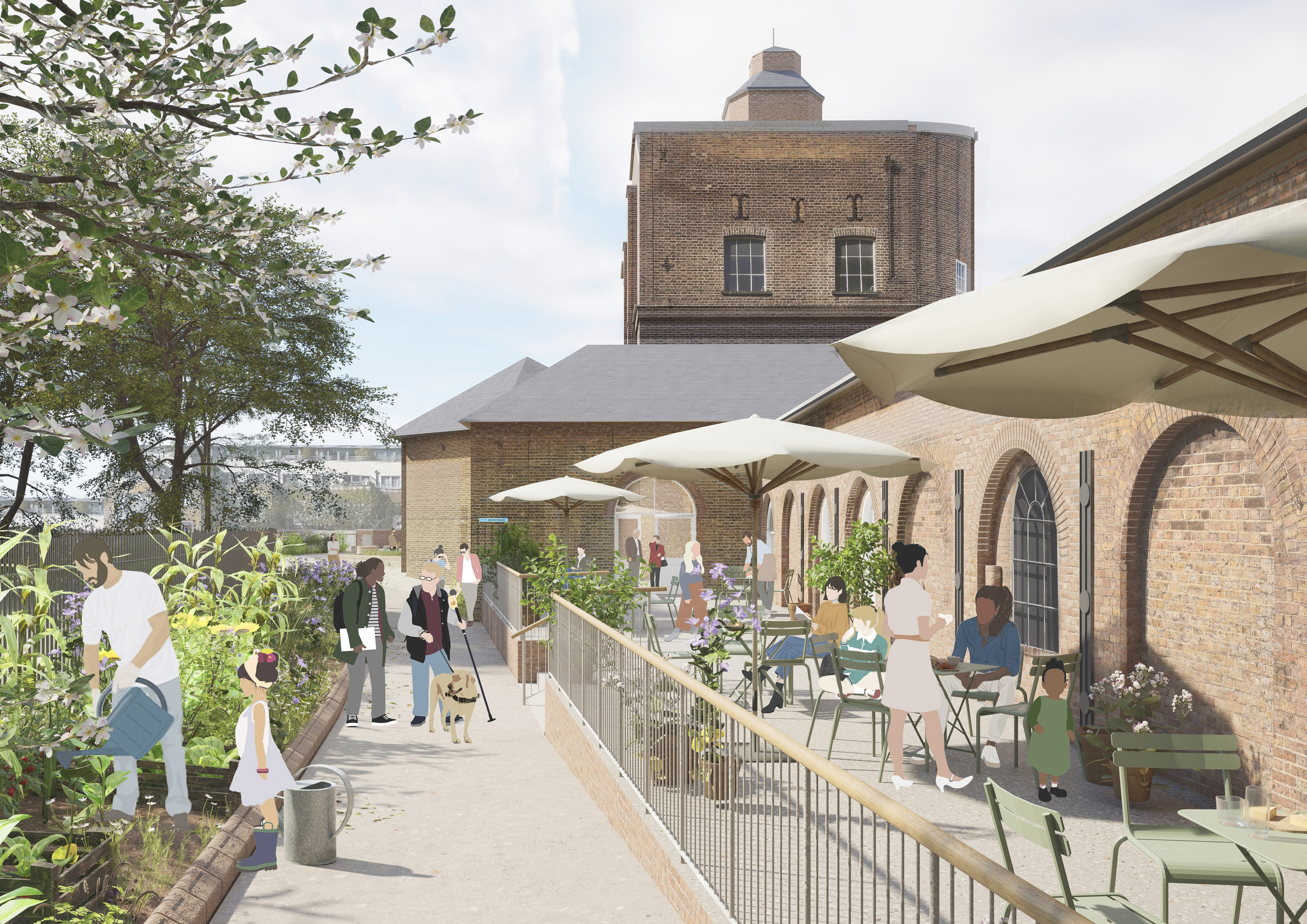 Impression - Terrace at the new Quentin Blake Centre for Illustration