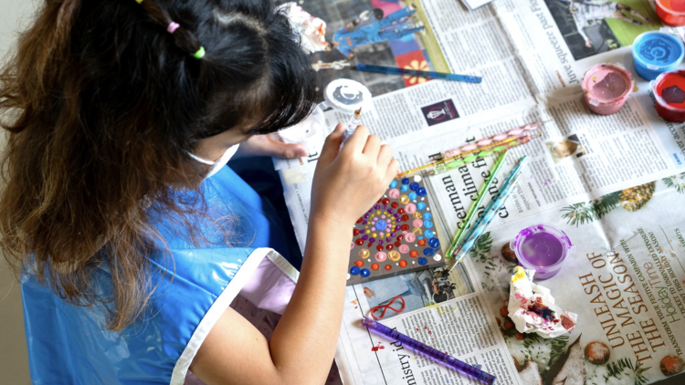 Grab a paintbrush, try your hand at creativity and feel free to go a little dotty with Amatara Welleisure Resort