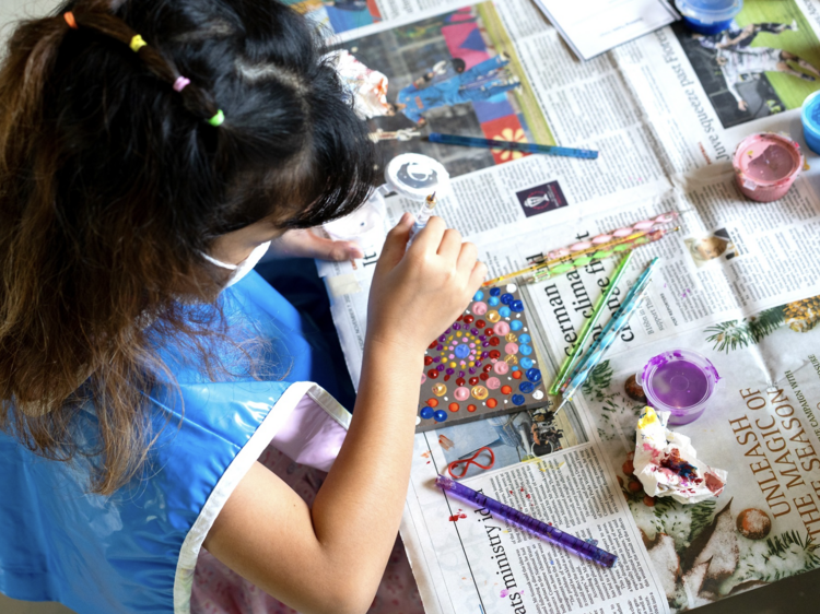 Grab a paintbrush, try your hand at creativity and feel free to go a little dotty with Amatara Welleisure Resort