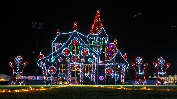 Christmas light display