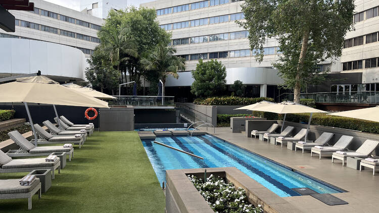 The Maslow Sandton pool area The Maslow Sandton pool area