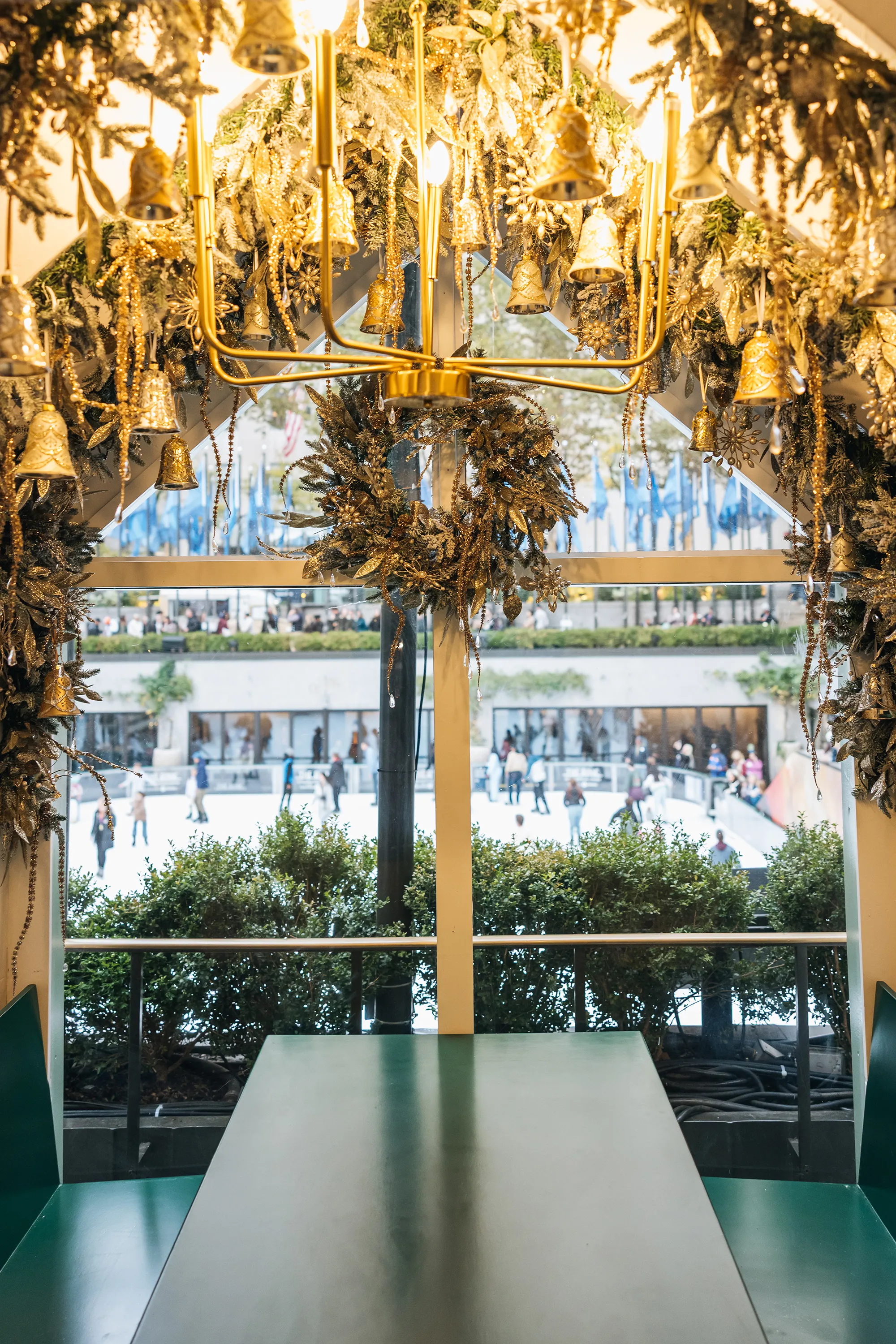 interior of skate chalet