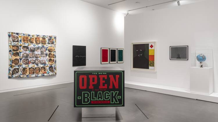 Artwork in a museum.