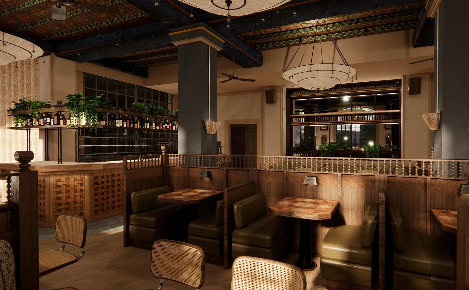 Render of new Hoppers restaurant in Shoreditch