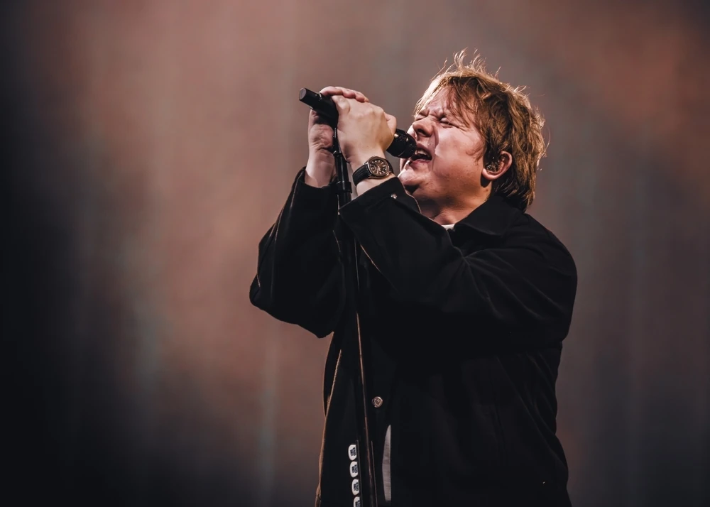 Singer Lewis Capaldi performing live in Glasgow