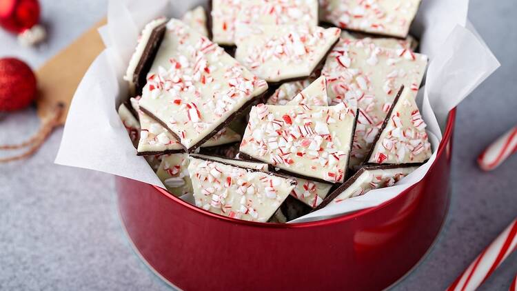 Peppermint bark