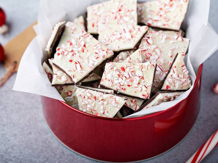 Peppermint bark