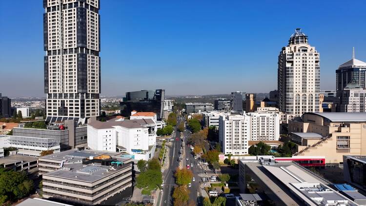 Sandton Skyline At Johannesburg In Gauteng, South Africa