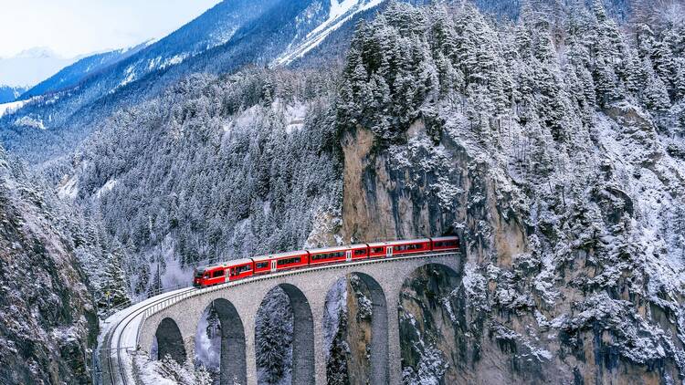 The Glacier Express: a snow globe ride through the Swiss Alps The Glacier Express: a snow globe ride through the Swiss Alps