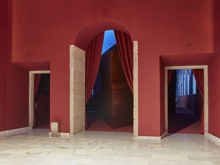 A stunning new crimson and blue cinema has opened in this world-renowned art museum A stunning new crimson and blue cinema has opened in this world-renowned art museum