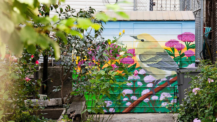 nyc community garden mural nyc community garden mural