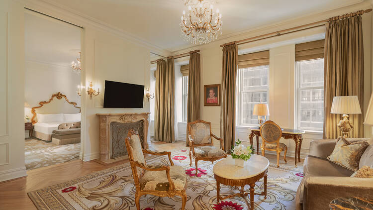 A suite in the Plaza Hotel