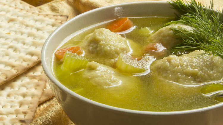 Matzah ball soup