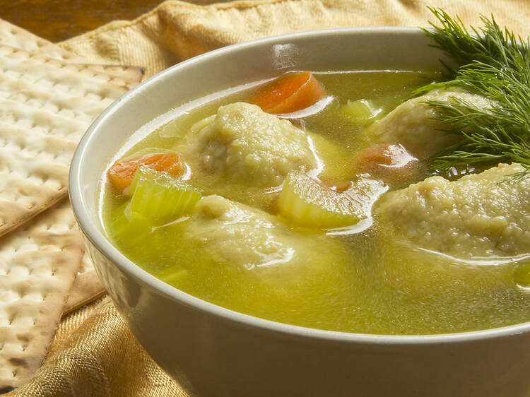 Matzah ball soup