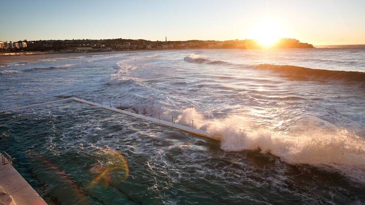 Bondi Beach at sunset