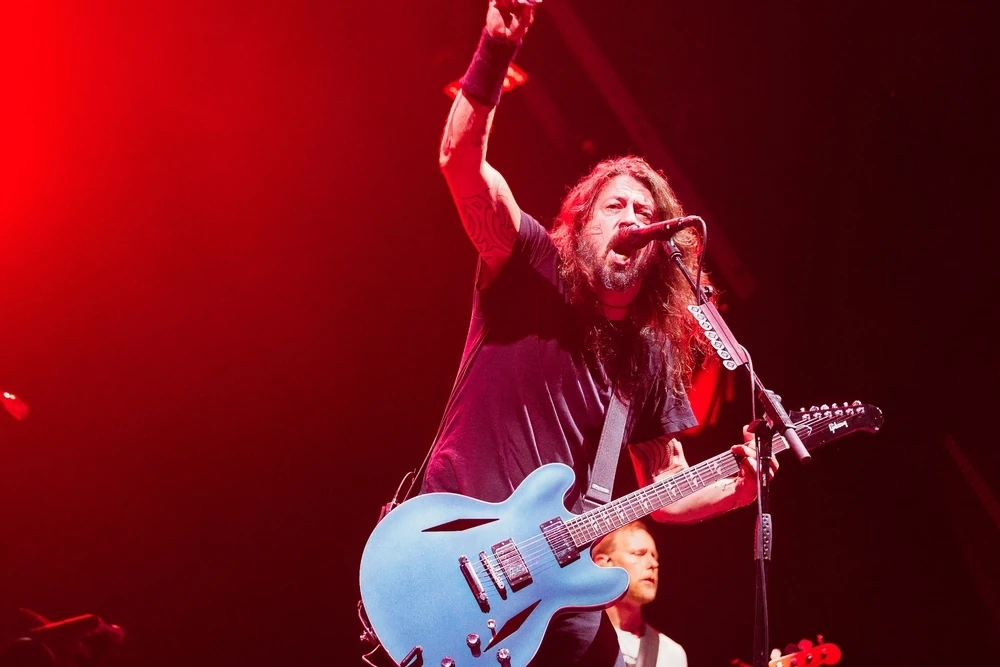 Dave Grohl of Foo Fighters performing live in California
