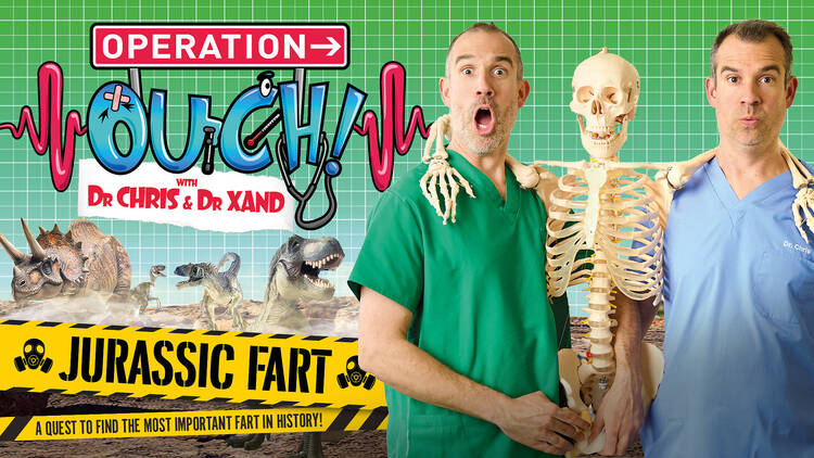 Operation Ouch! Quest for the Jurassic Fart, Royal Festival Hall, 2025 Operation Ouch! Quest for the Jurassic Fart, Royal Festival Hall, 2025