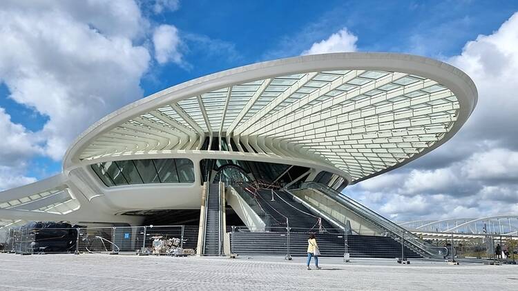 Gare de Mons station exterior Belgium