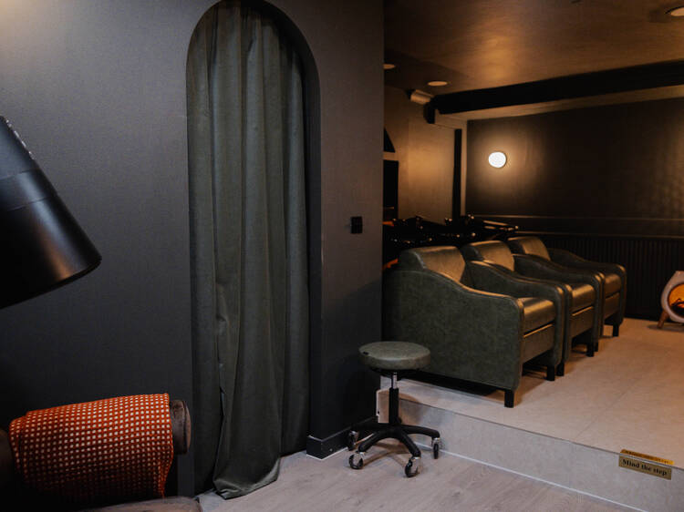 The serene backwash area