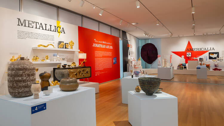 Installation view of The Mad MAD World of Jonathan Adler at Museum of Arts and Design, New York