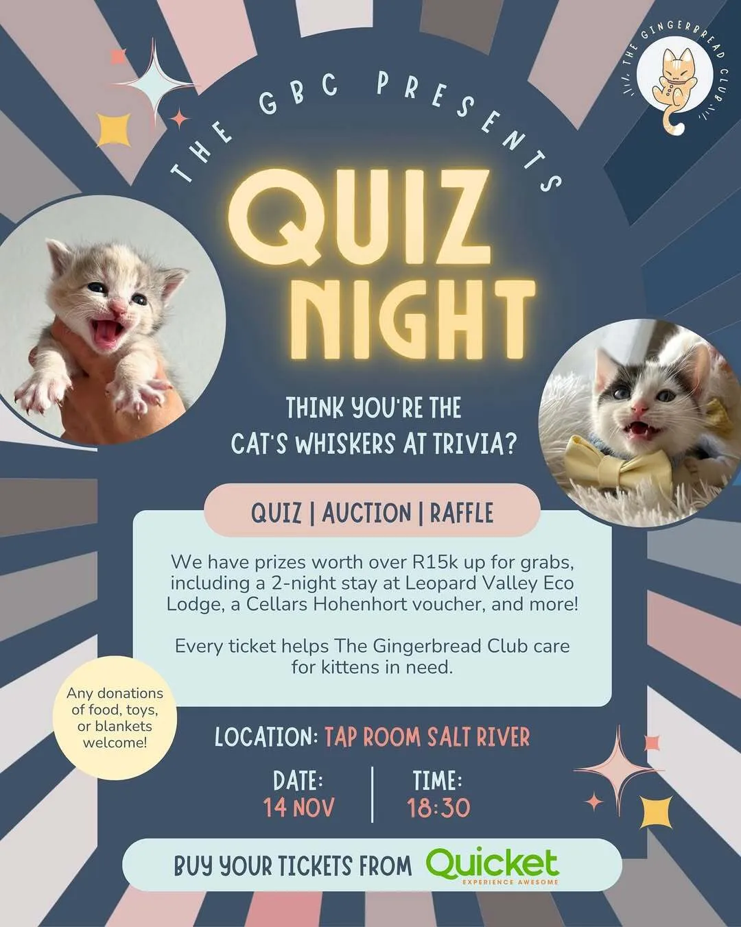 Quiz Night Fundraiser hosted by Gingerbread Club