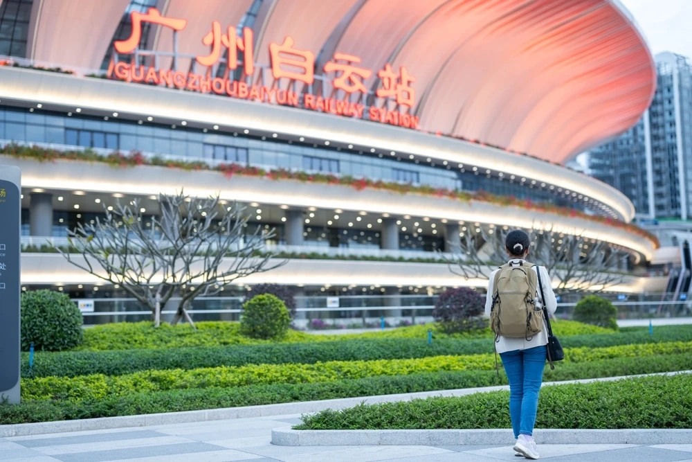 estaci&oacute; de tren Baiyun de Guangzhou 