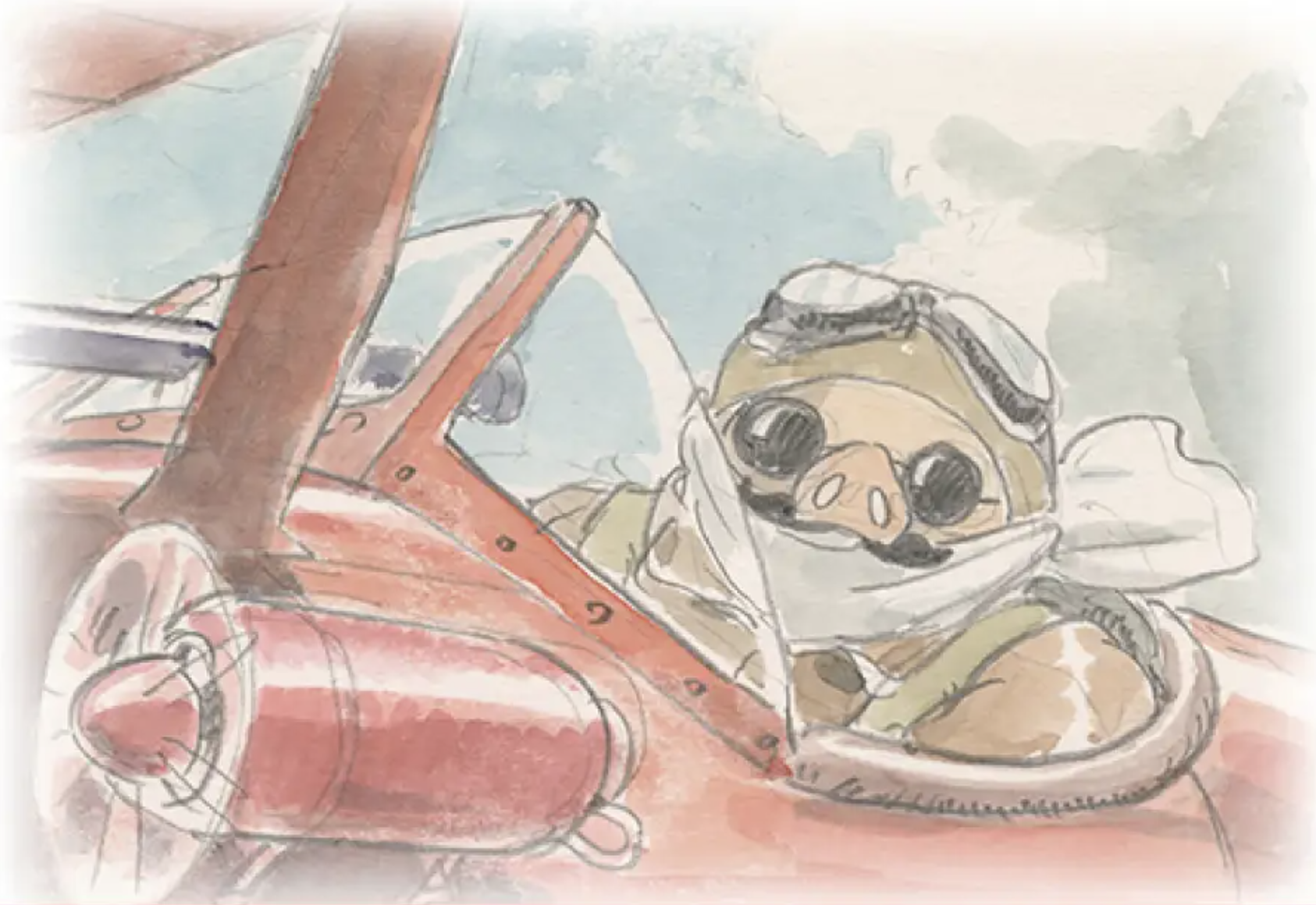 紅の豚』のビジュアルブックが12月に発売、宮﨑駿の未公開スケッチも収録