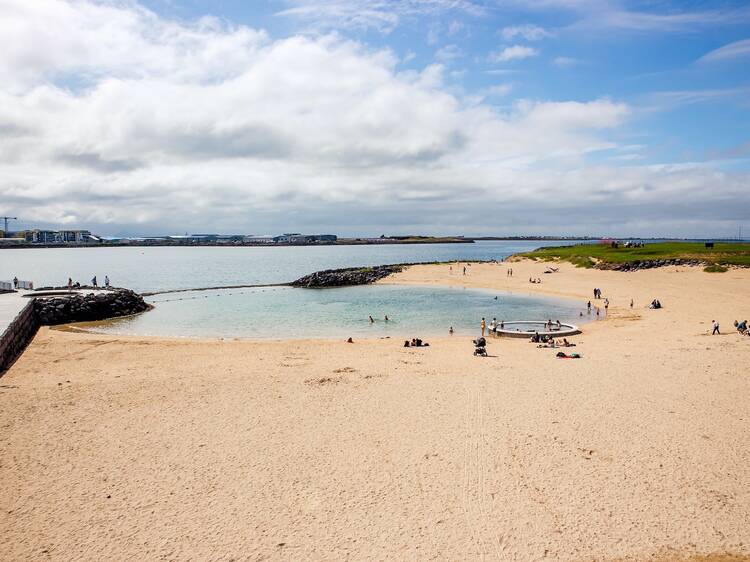 Go for a dip at Nauthólsvík Geothermal Beach