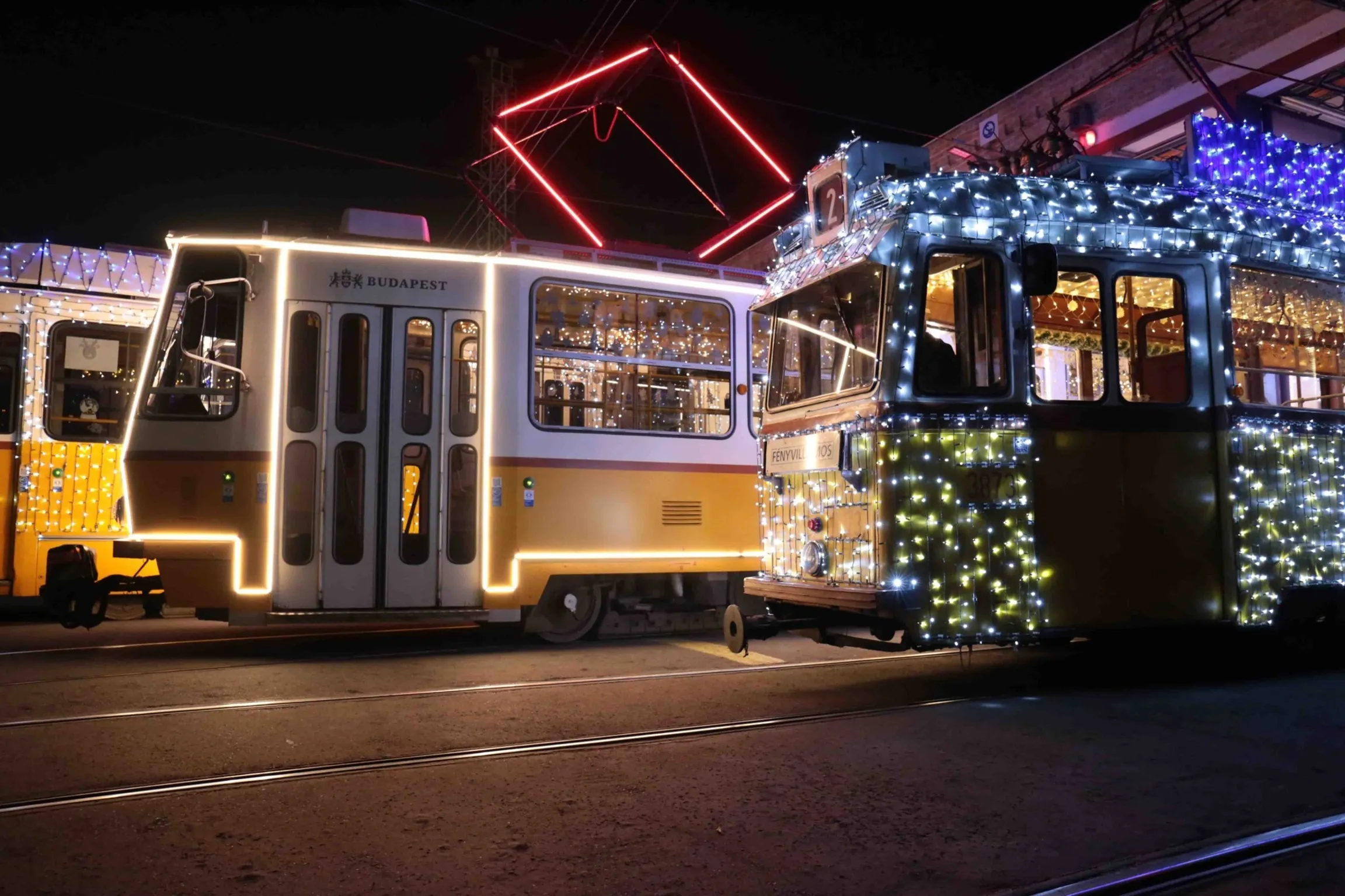 Christmas tram, Budapest